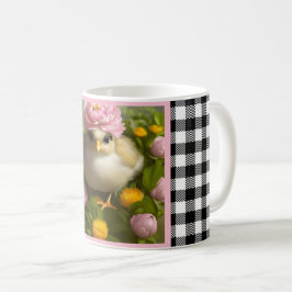 Kuikens en bloemen lente koffiemok