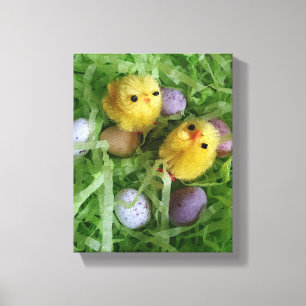 Kuikens en Eieren Canvas Afdruk