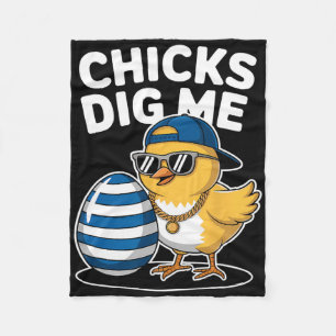 Kuikens Graaf Me Paaskuiken Grappig Gelukkig Paasd Fleece Deken