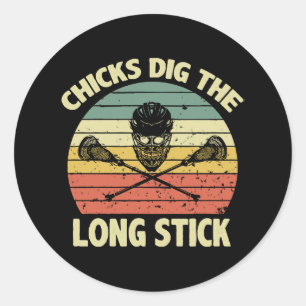 Kuikens Graven De Lange Stok Ronde Sticker