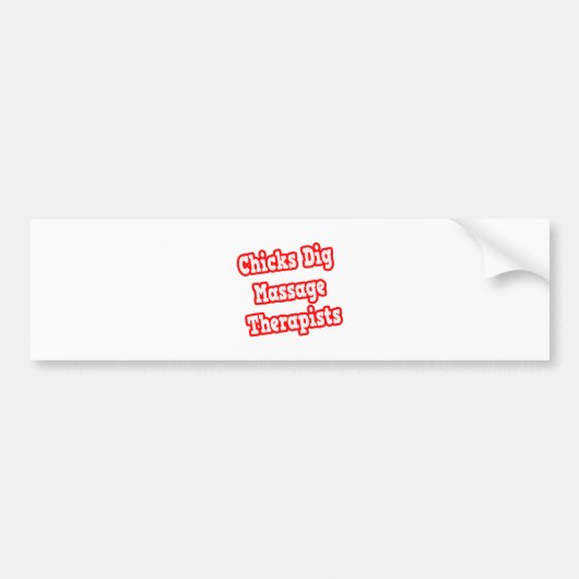 Kuikens Graven Massage Therapeuten Bumpersticker (Voorkant)
