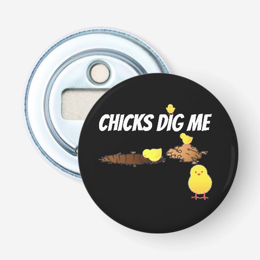 KUIKENS GRAVEN MIJ UIT BUTTON FLESOPENER (Voorkant)