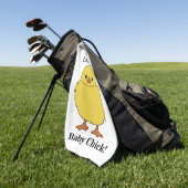 Kuikens Ik ben Lucky Baby Chick Golfhanddoek (Groen)