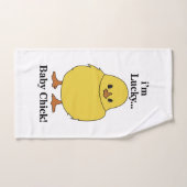 Kuikens Ik ben Lucky Baby Chick Handdoek (Handdoek)