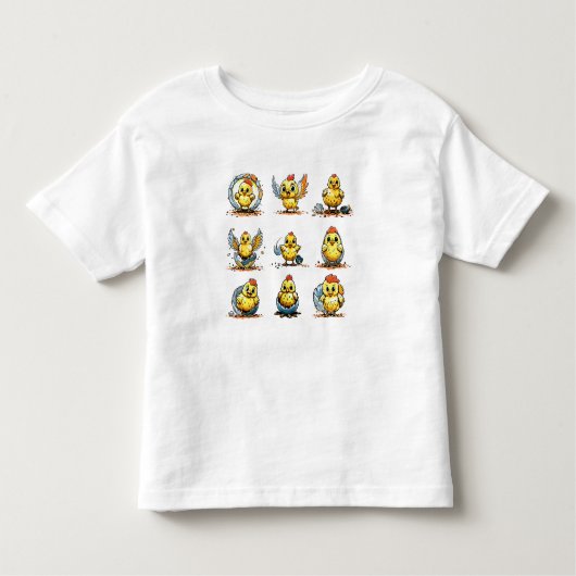 Kuikens in de maak kinder shirts (Voorkant)