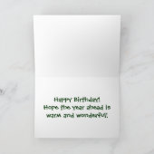 Kuikens in sneeuw op een Cedar-boom Kaart (Binnen)