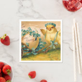 kuikens met paaseieren servet (Insitu)