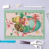 kuikens met paasroosters tissuepapier (Craft)