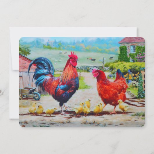 Kuikens met Pasen Feestdagenkaart (Voorkant)