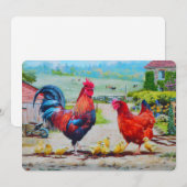 Kuikens met Pasen Feestdagenkaart (Voorkant / Achterkant)