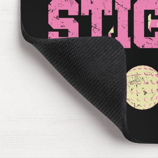 Kuikens met Sticks Field Hockey Vrouwen Muismat (Hoek)