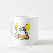 Kuikens Op Dirt Bikes Beheersen Motocross Mok (Voorkant links)