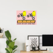 Kuikens Op Dirt Bikes Beheersen Motocross Poster P (Thuiskantoor)