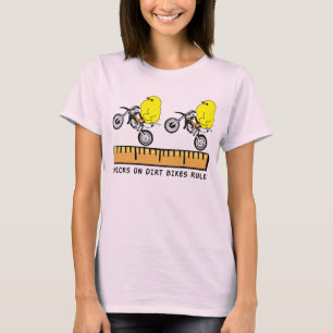 Kuikens Op Dirt Bikes Motocross Grappig T-shirt