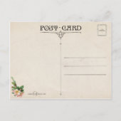 kuikens, paaseieren en wilde Rozen Briefkaart (Achterkant)