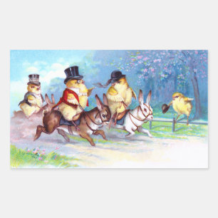 Kuikens Paasrit Rechthoekige Sticker