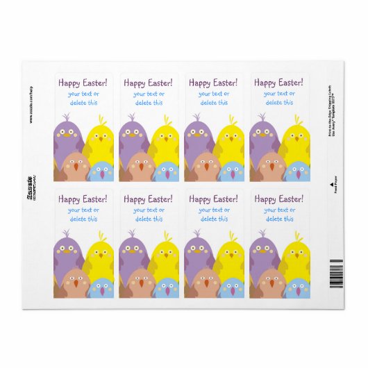 Kuikens peloton etiket (Full Sheet)