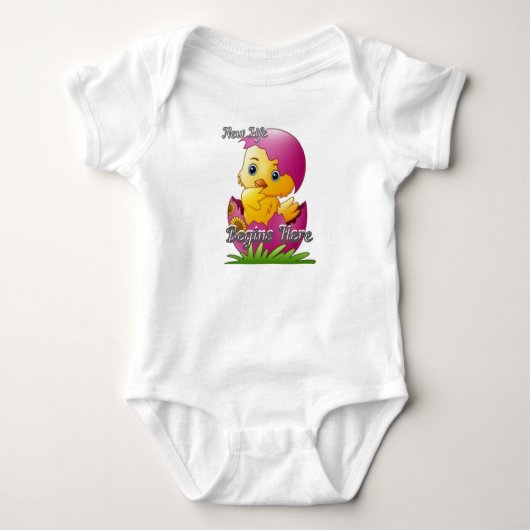 Kuikens Uitgebroed Baby Bodysuit (Voorkant)