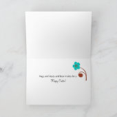 Kuikens van de Dochter & van de Partner van Pasen Feestdagen Kaart (Binnen)