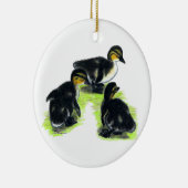Kuikens van de Wilde Eend Keramisch Ornament (Rechts)
