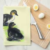 Kuikens van de Wilde Eend Theedoek (Quarter Fold)