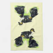 Kuikens van de Wilde Eend Theedoek (Verticaal)