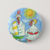 KUIKENS VAN HET ZEE, BUTTON VAN DE FUNNY CARTOON * (Voorkant)