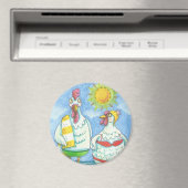 KUIKENS VAN HET ZEE, DE GROTE CARTOON MAGNET-Ronde Magneet (Insitu (Vaatwasser))