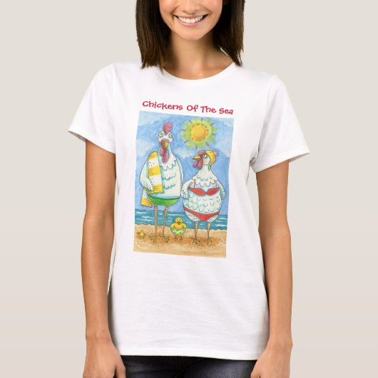 KUIKENS VAN HET ZEE, FUNNY CARTOON T-SHIRT (Voorkant)