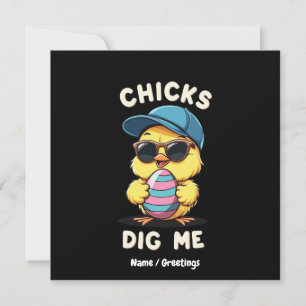 Kuikens vinden me gelukkige Pasen leuk Funny Kids Kaart