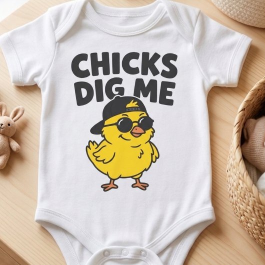 Kuikens vinden me grappig Cute Pasen Kuiken Romper