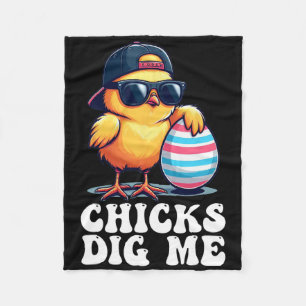 Kuikens vinden me grappig Pasen Peuter Jongens Man Fleece Deken