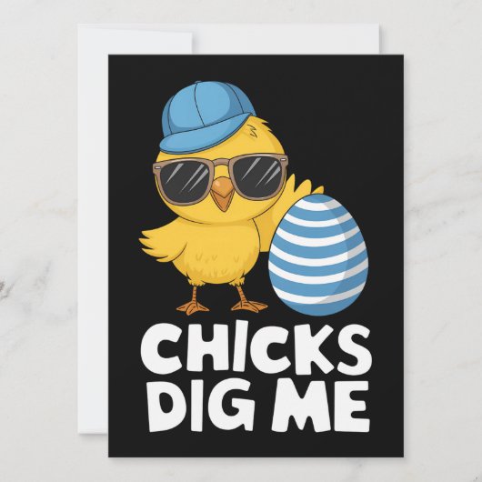 Kuikens vinden me Pasen Grappige Eierjacht Kaart (Voorkant)