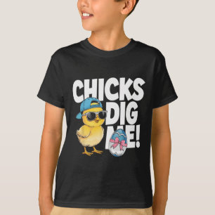Kuikens Vinden Mij Pasen Peuter Jongens Mannen Gel T-shirt
