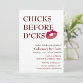 KUIKENS VÓÓR D*CKS Galentine's Day Dames in de nac Kaart (Staand voorkant)