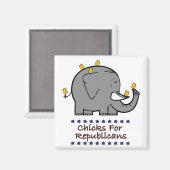 kuikens voor de republikeinse magneet (Voorkant / Achterkant)