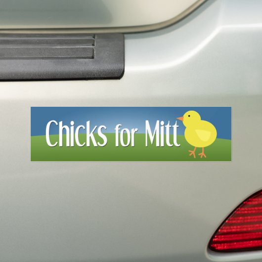 Kuikens voor Mitt Bumpersticker (Op auto)