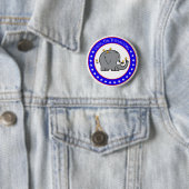 kuikens voor republikeinen knop ronde button 5,7 cm (In situ)