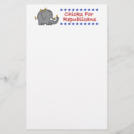 kuikens voor Republikeinse briefpapier (Voorkant)