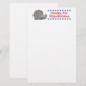 kuikens voor Republikeinse briefpapier (Voorkant / Achterkant)