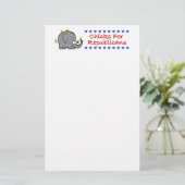 kuikens voor Republikeinse briefpapier (Staand voorkant)