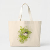 Kuin-vogelpest in populaire boom grote tote bag (Voorkant)