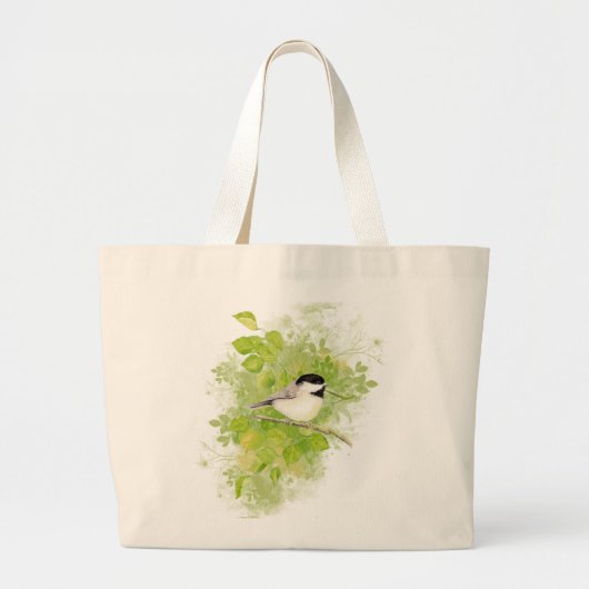 Kuin-vogelpest in populaire boom grote tote bag (Voorkant)