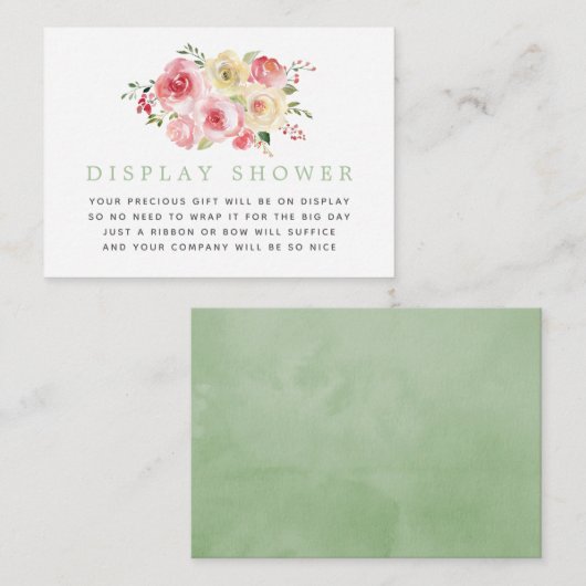 Kuip- en spreidingsschoeisel voor Floral Blush en  Informatiekaartje (Voorkant / Achterkant)