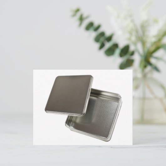 Kuip van metaal briefkaart (Staand voorkant)