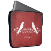 Kuip van rode veulen laptop sleeve (Voorkant Rechts)