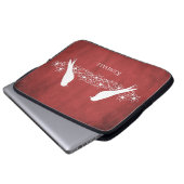 Kuip van rode veulen laptop sleeve (Voorkant onderkant)