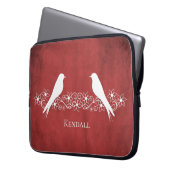 Kuip van rode veulen laptop sleeve (Voorkant Links)