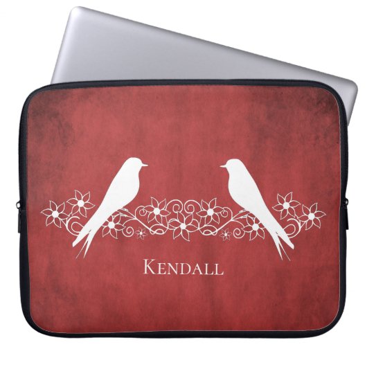 Kuip van rode veulen laptop sleeve (Voorkant)