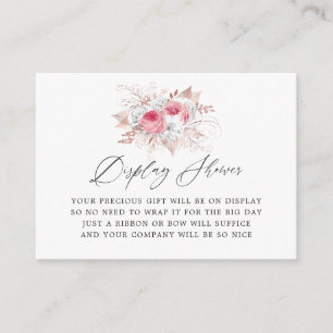 Kuip voor Floral- en Lace-Vrijgezellenfeest Informatiekaartje